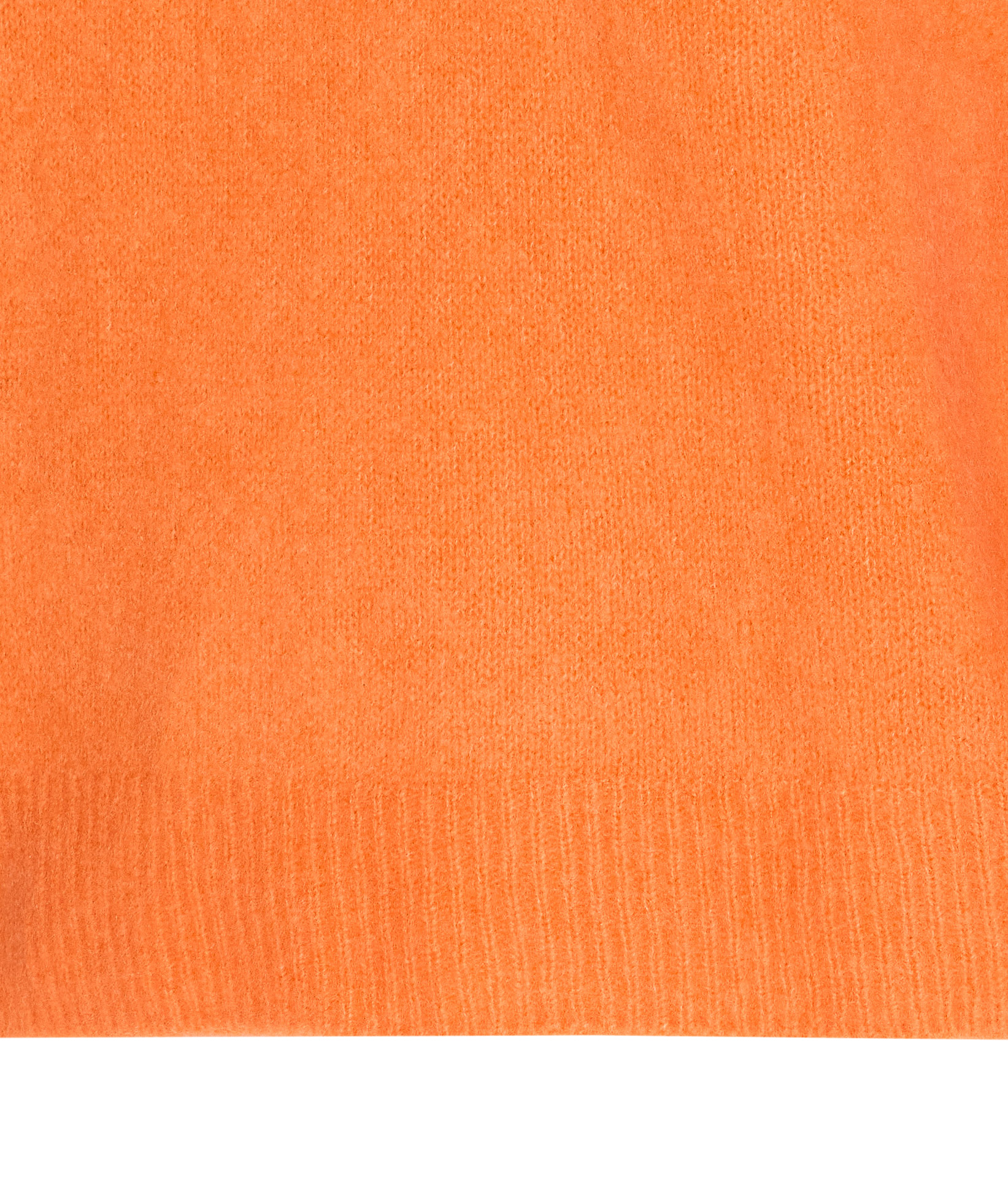 Roberto Collina Soft Knit Sweater With Ribbed Cuffs And Hem In Orange