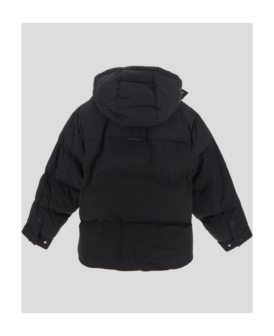 Jacquemus Hooded Padded Jacket In Black