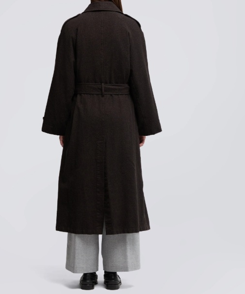 Aspesi Cashmere Wool Flannel Windbreaker In Brown