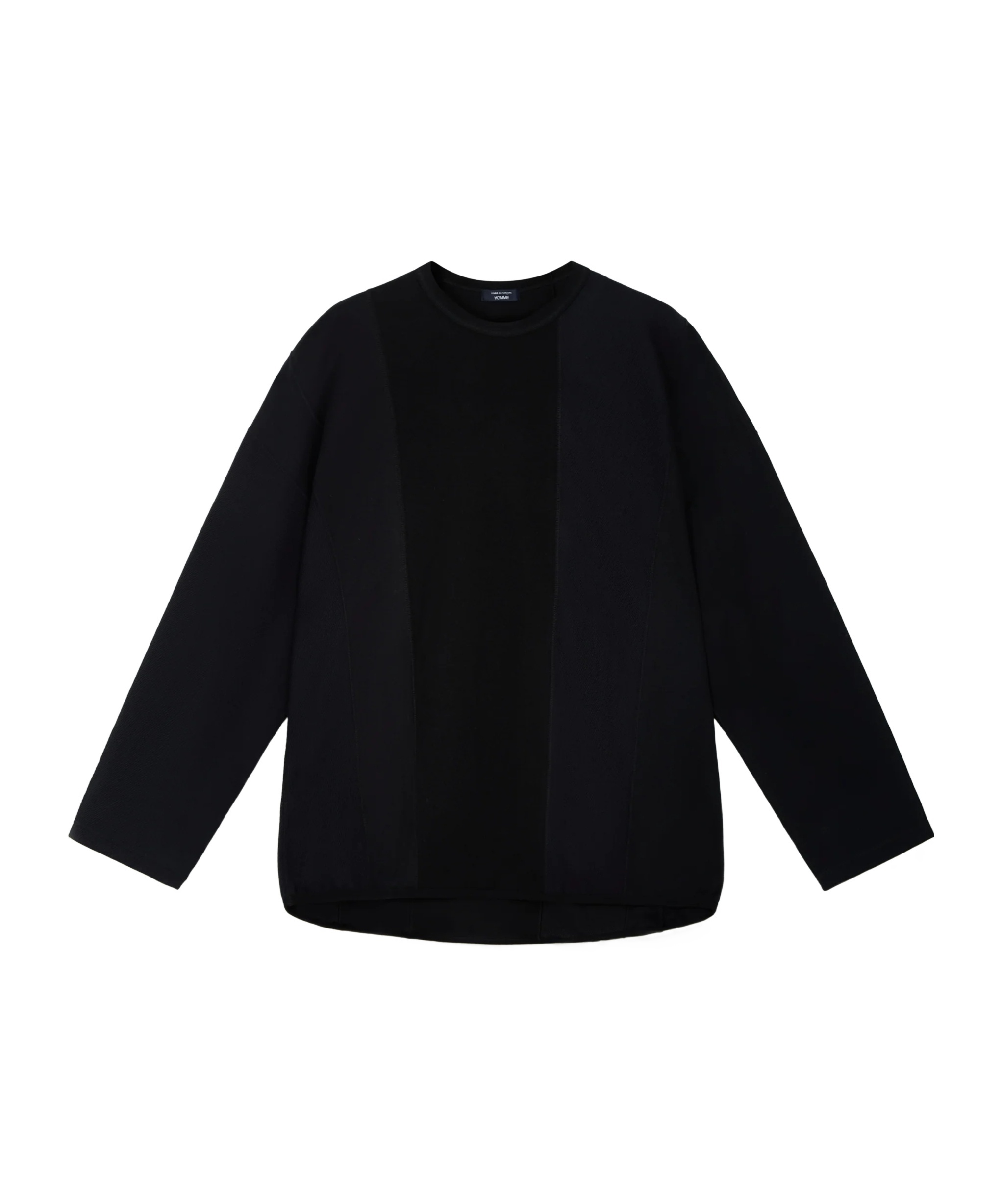 Comme Des Garçons Long-sleeved Sweatshirt In Black