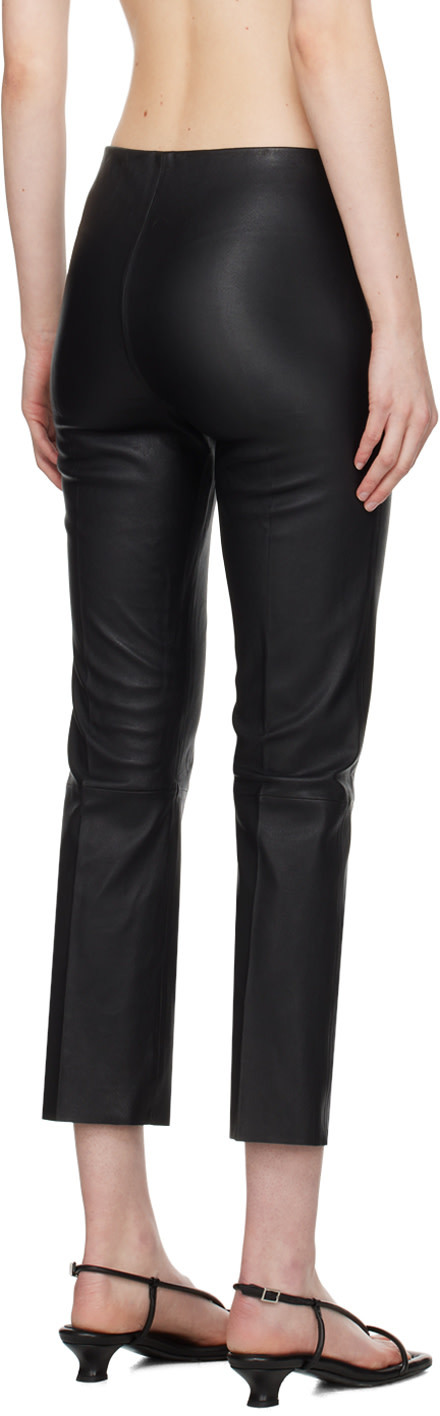 By Malene Birger Elastic Waist Leather Pants