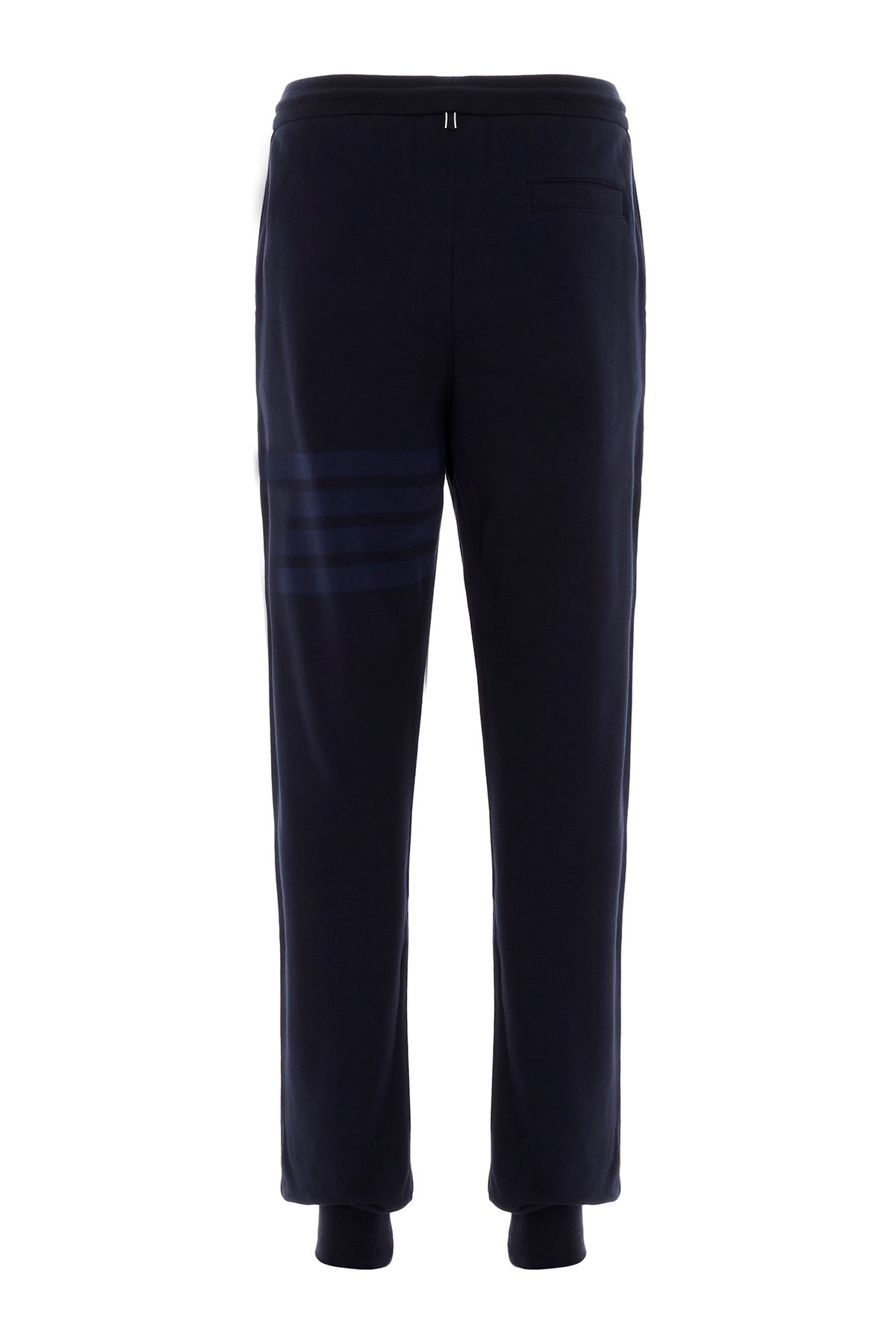 Thom Browne Tonal 4 Bar Loopback Track Pants In Blue