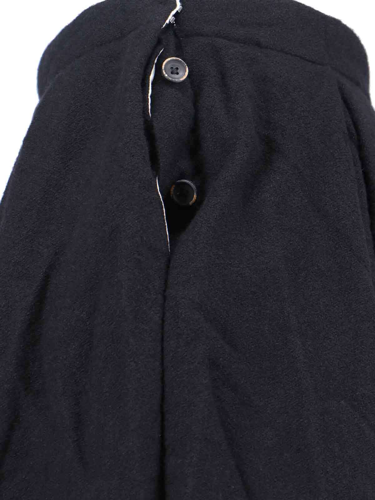 Uma Wang High-waist Black Skirt With Pleated Flare In Black