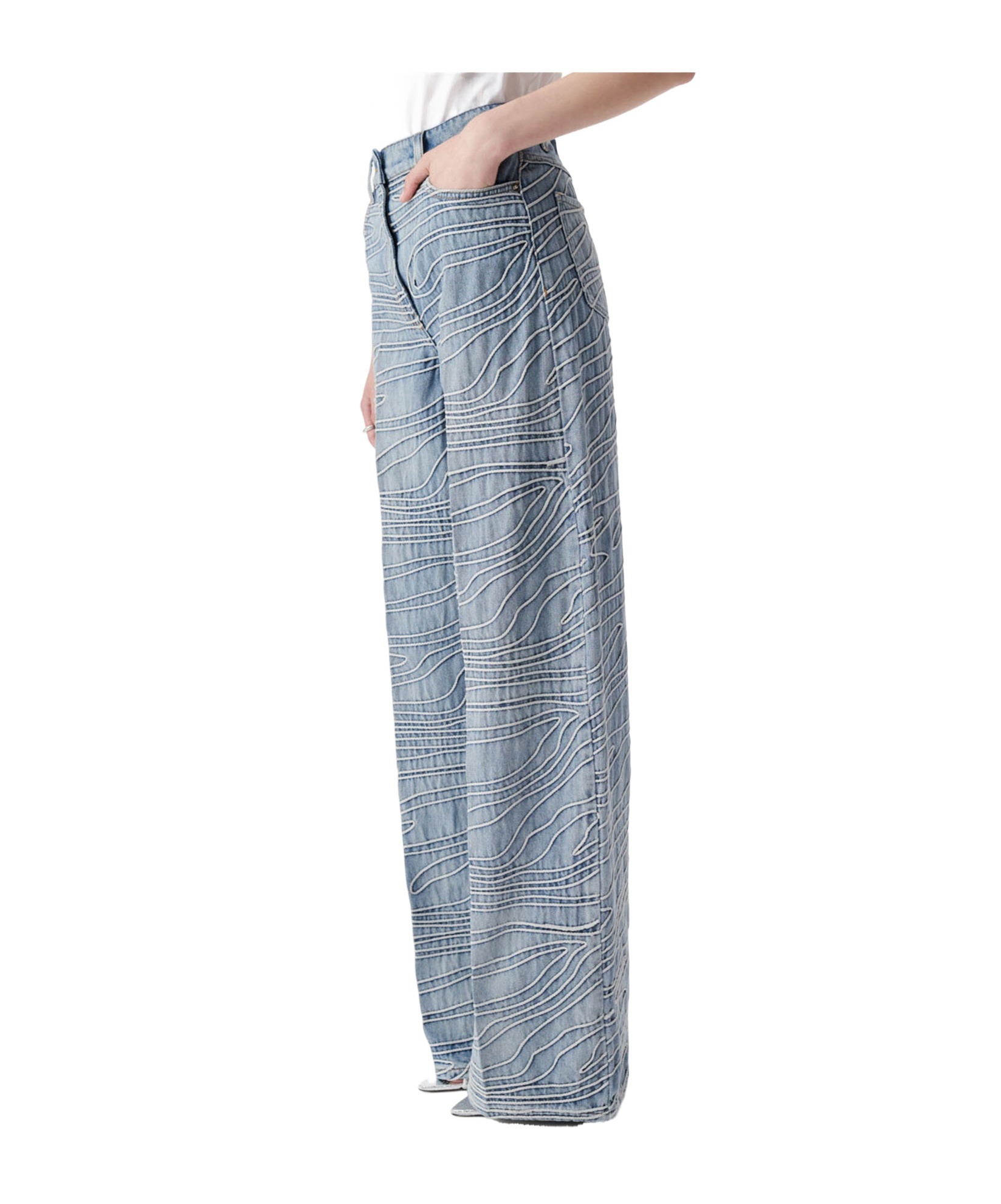 Iro Jeans With Belt Loops In Blue