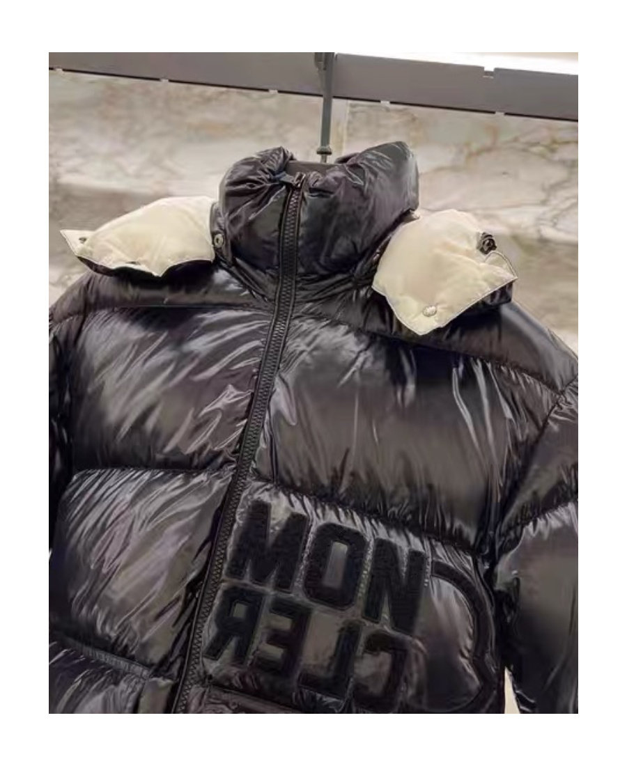 Moncler High-neck Puffer Jacket In Black