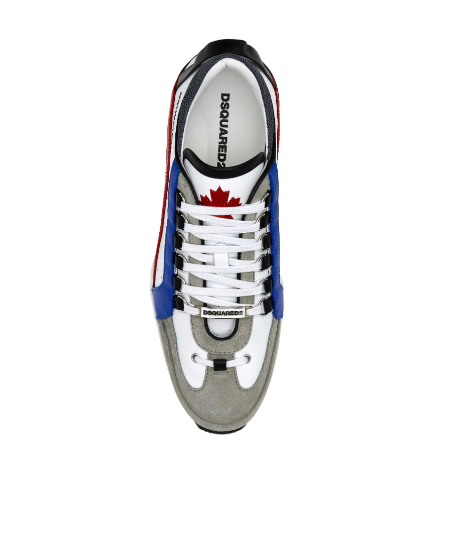 Dsquared2 Legendary Leather Low-top Sneakers In Multicolor
