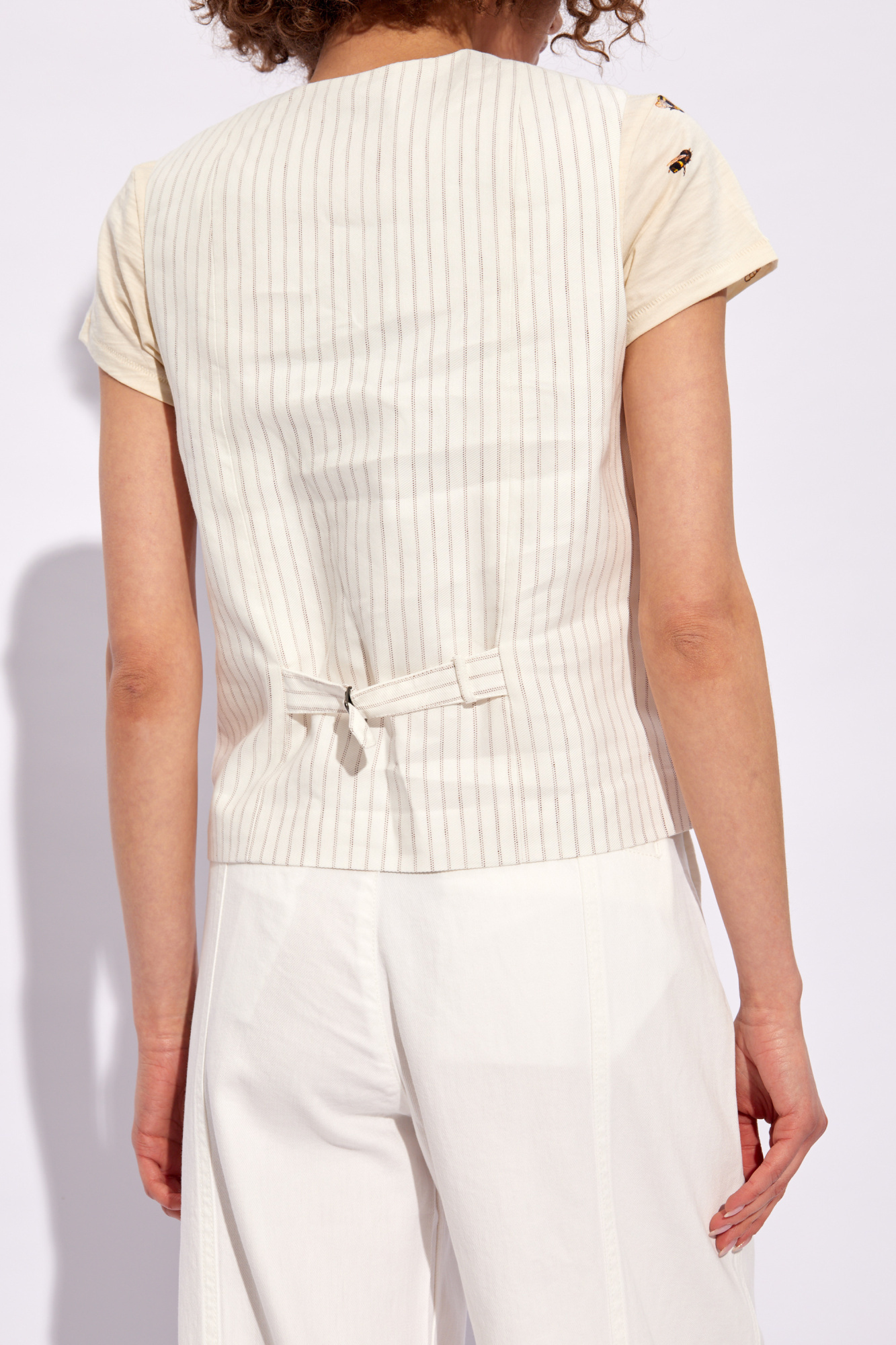 Rag & Bone Sleeveless Vest In White