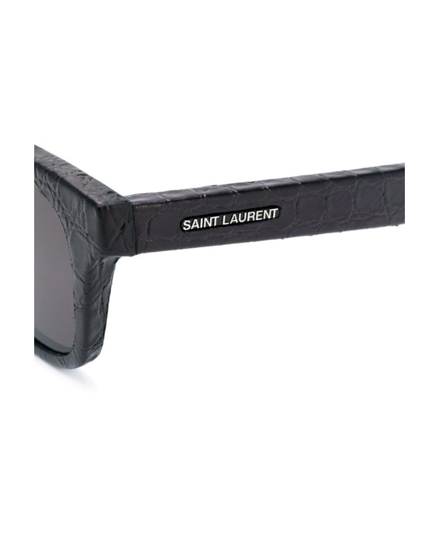 Saint Laurent Square Frame Sunglasses In Black