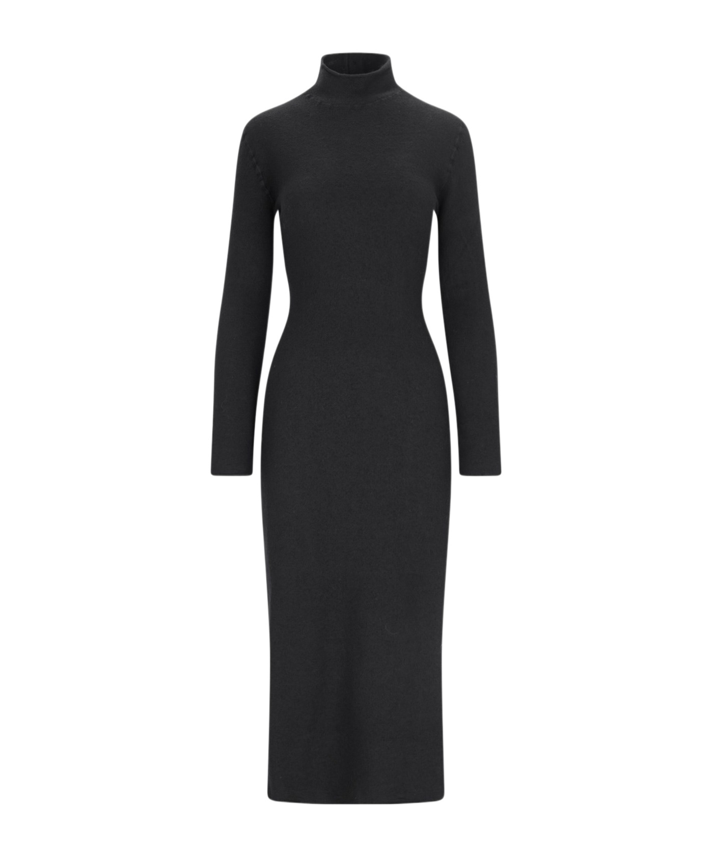 Bottega Veneta Elegant Black Pleated Dress For Women In Black
