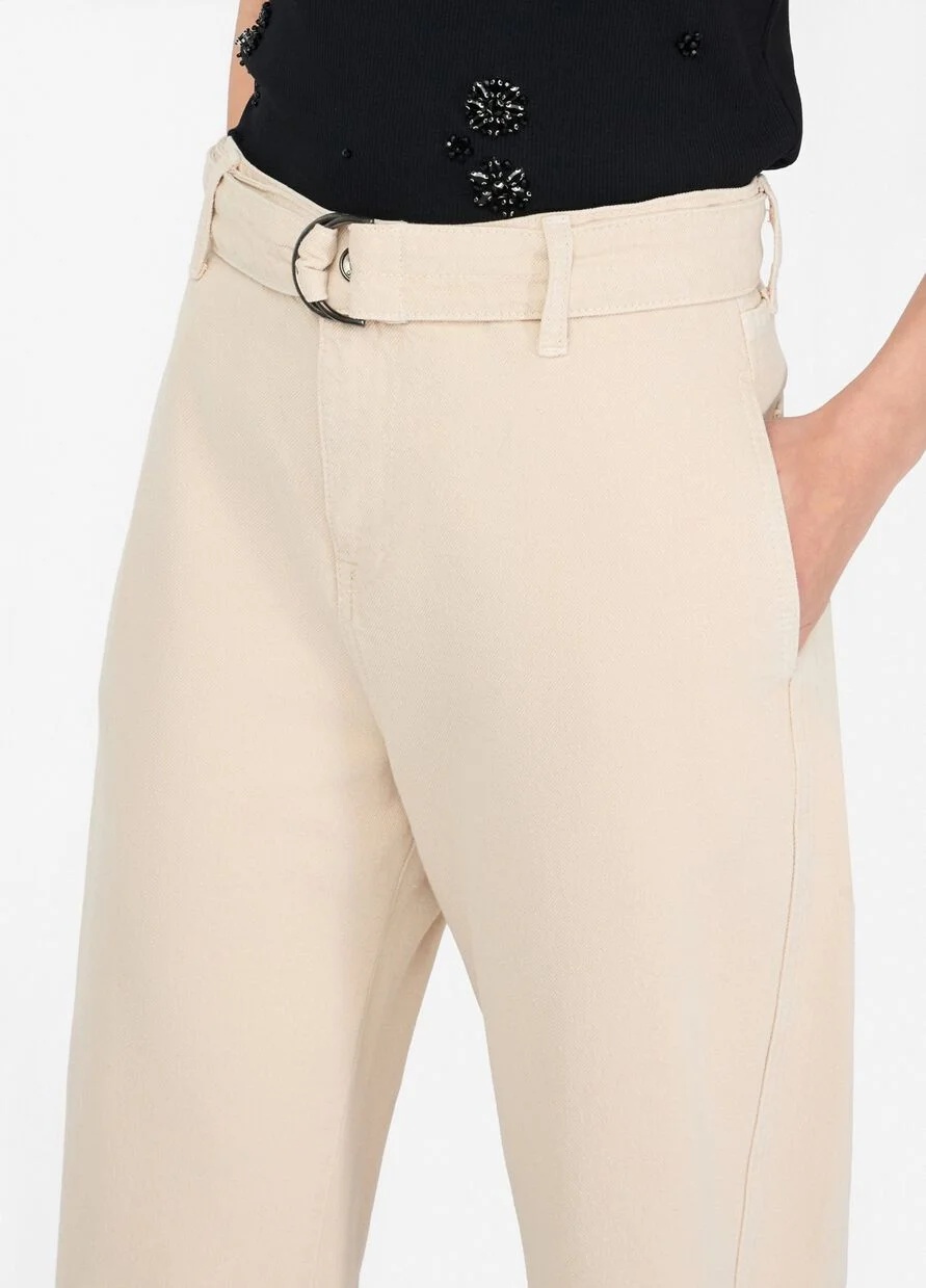 Liu •jo High Waist Casual Pants In Gray