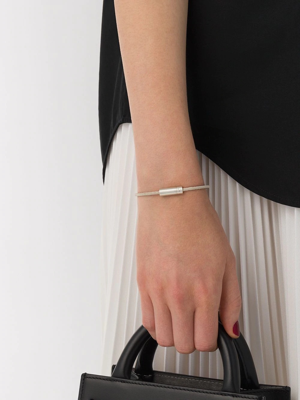 Le Gramme 7 Grams Cable Bracelet In White