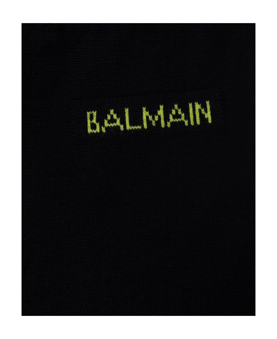 Balmain Logo Print Track Pants In Black