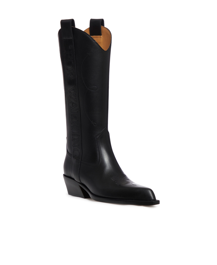 Off-white Meteor Cowboy Pointed Toe Boots In Black