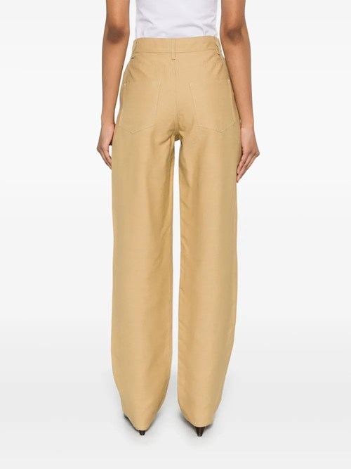 Loulou Studio Ardea Trousers In Neutral