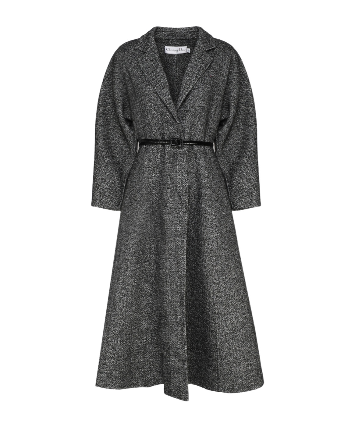 Dior Long-sleeved Coat In Gray