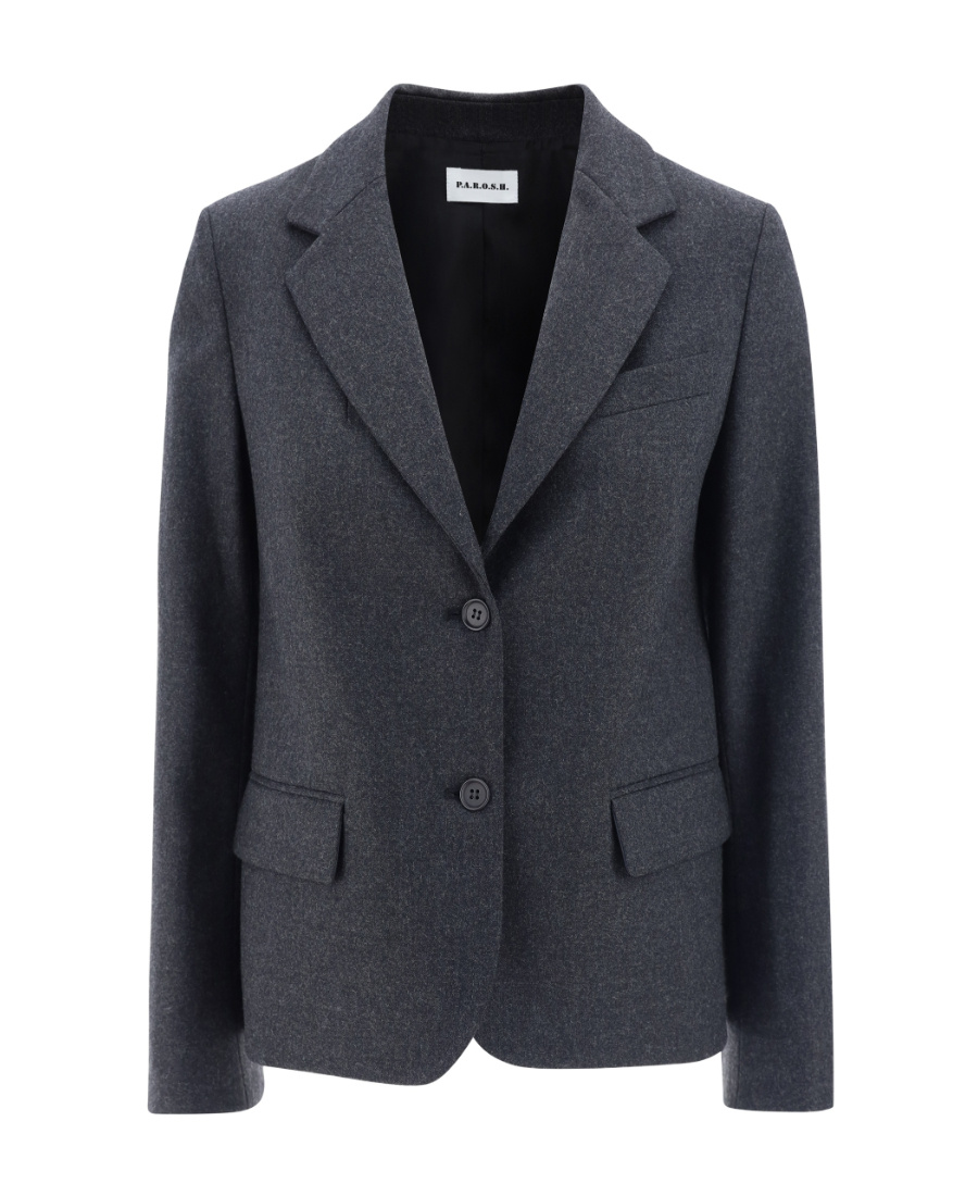 Shop P.a.r.o.s.h . Lowell Single-breasted Tailored Blazer In Black