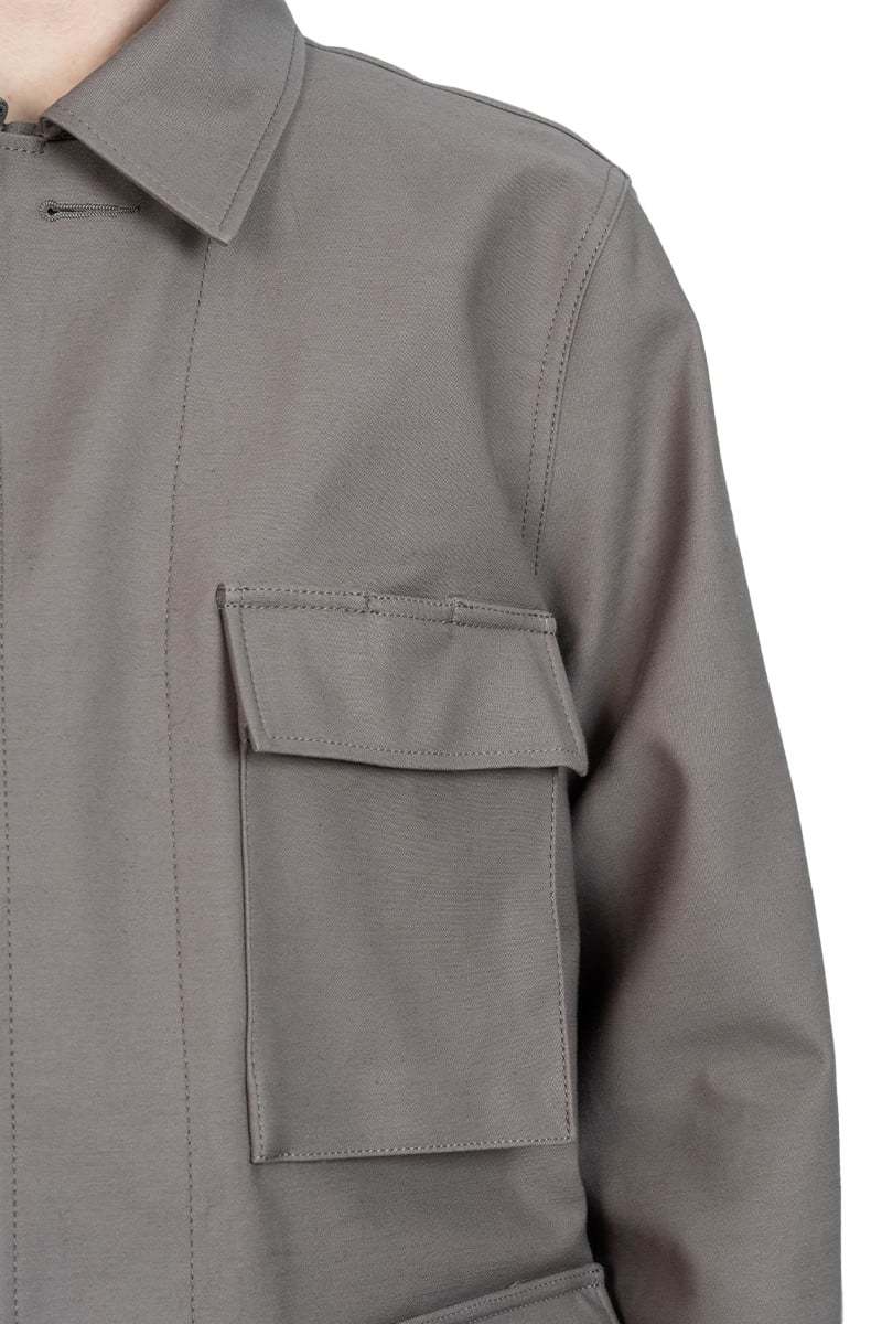Sacai Long Sleeve Coat In Black