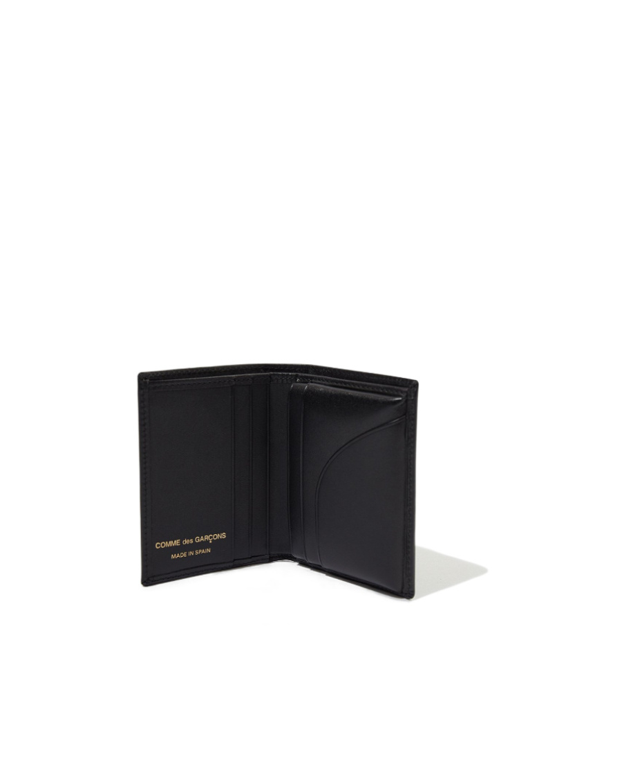 Comme Des Garçons Logo Wallet In Black