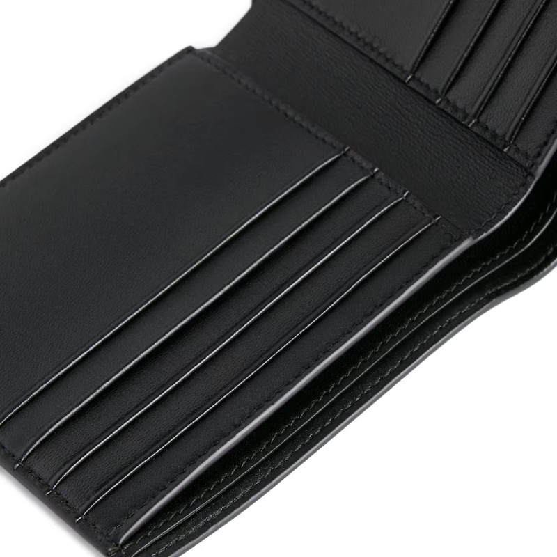 Balenciaga Men's Passport Square Folded Wallet In Black In Black