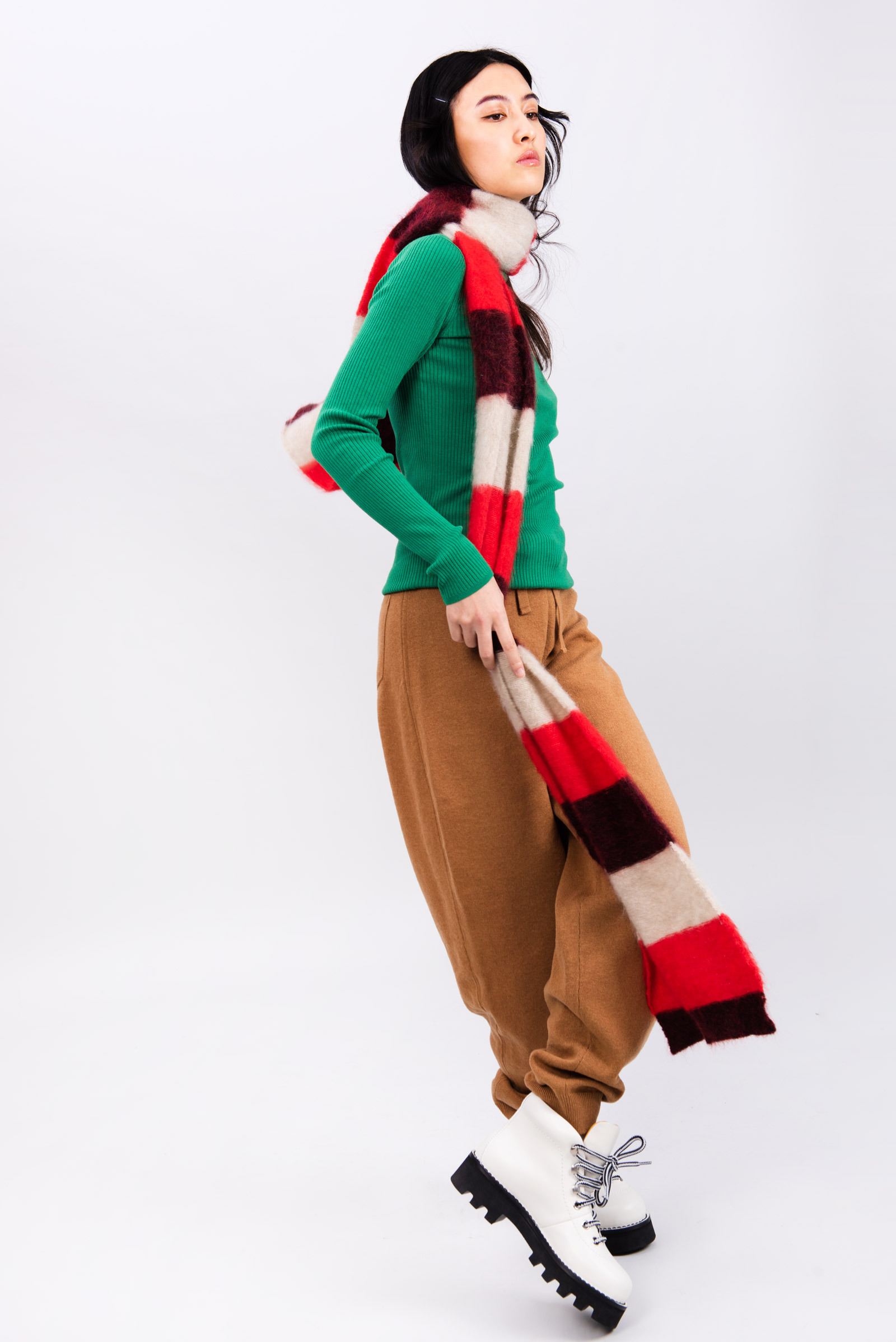 Nanushka Tan Cashmere Ylia Lounge Pants In Brown