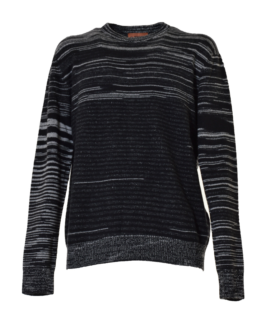 Missoni Stripe-print Cashmere Jumper In Black