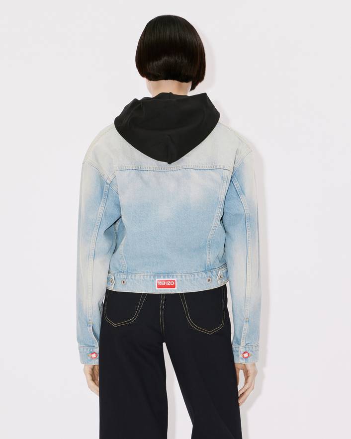KENZO KENZO LOGO PATCH DENIM JACKET