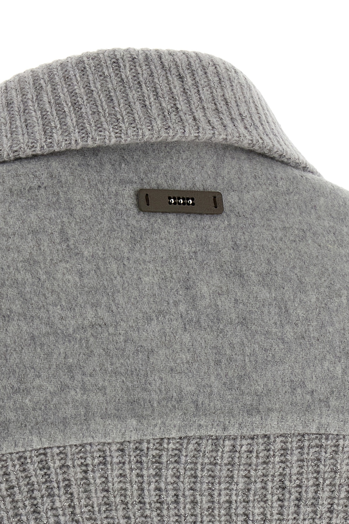 Peserico Double Cloth Jacket Puffer Jackets Gray In Gray