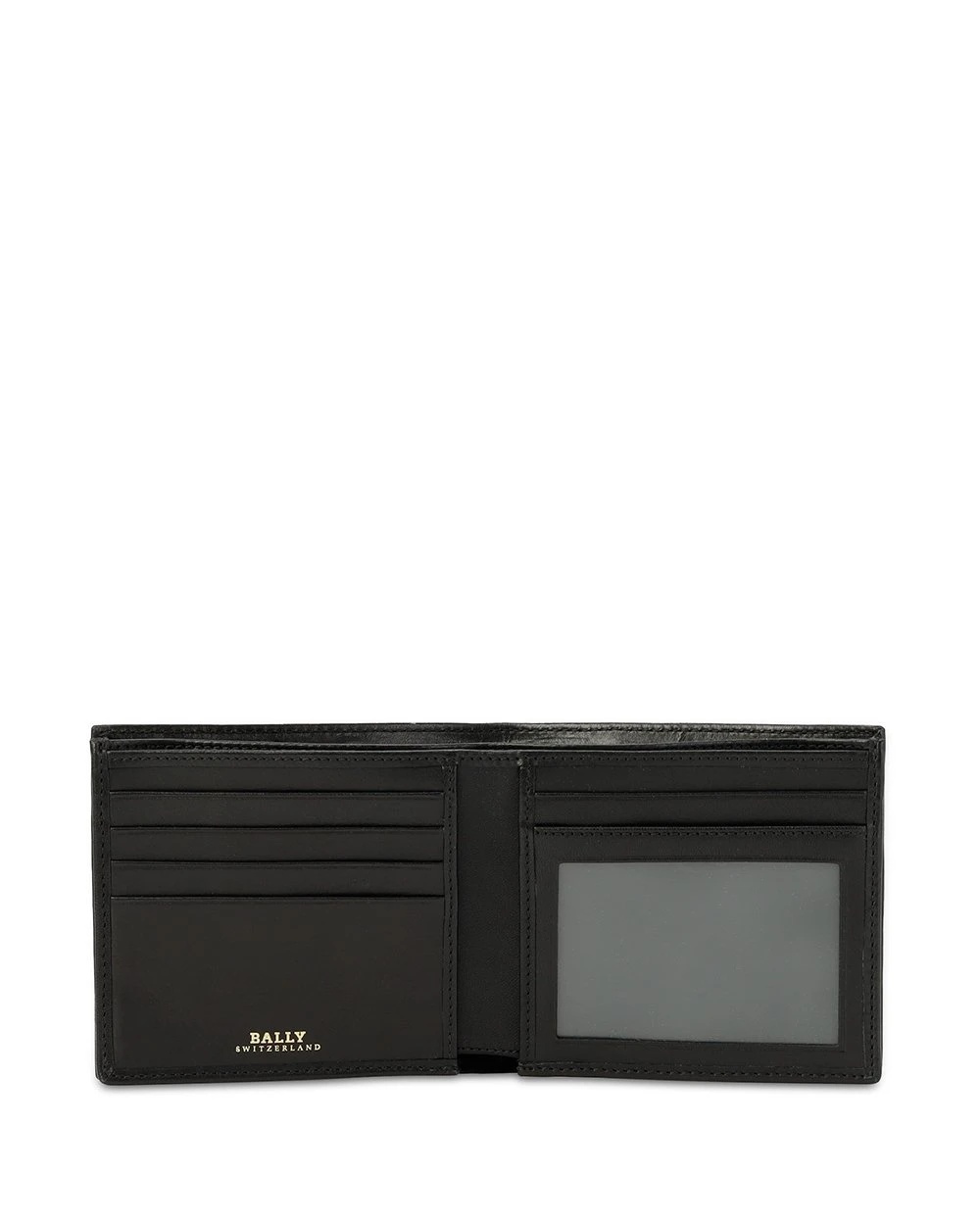 Shop Bally Short Double-folded Wallet In Black