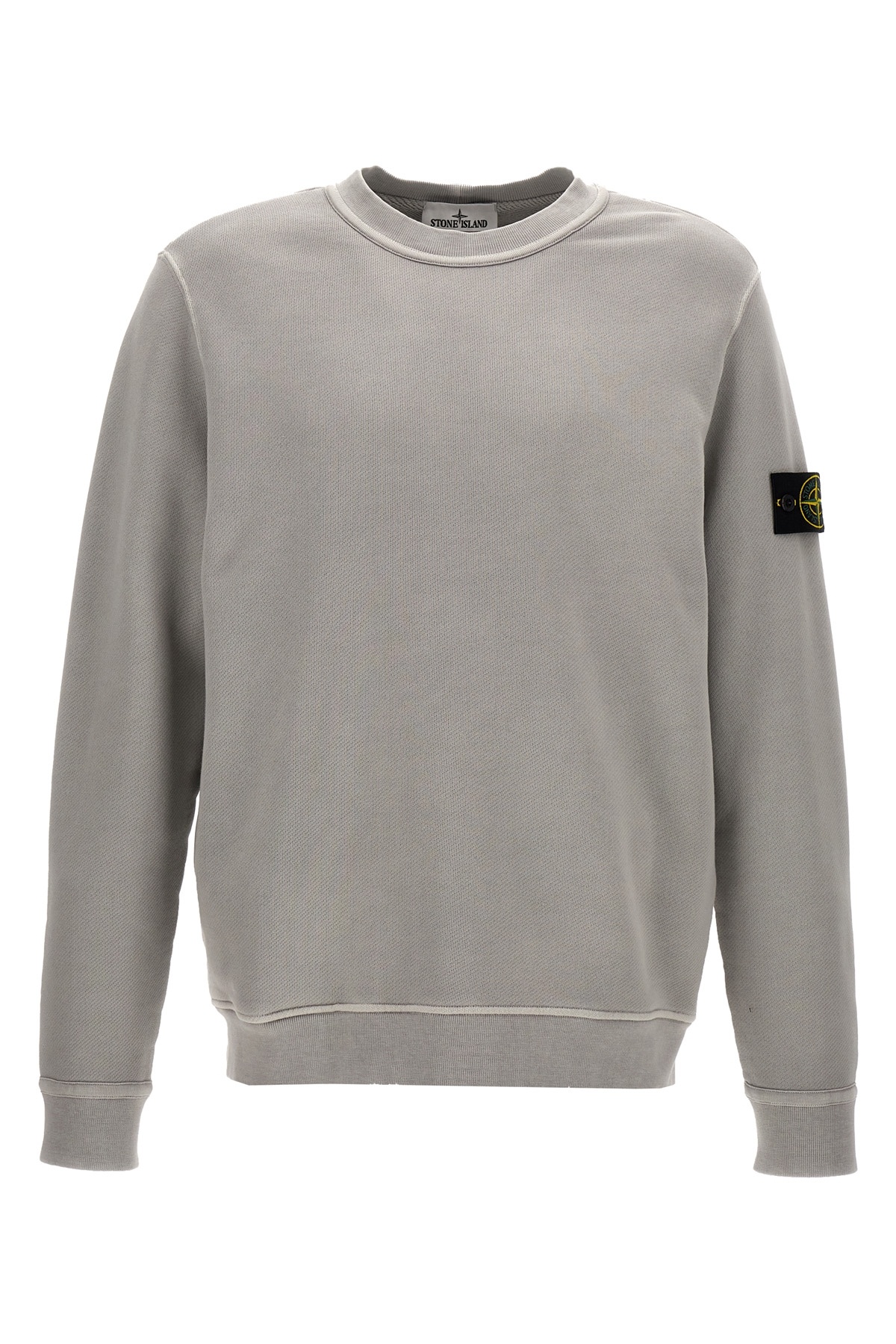 Stone Island Compass-badge Sweatshirt In Black