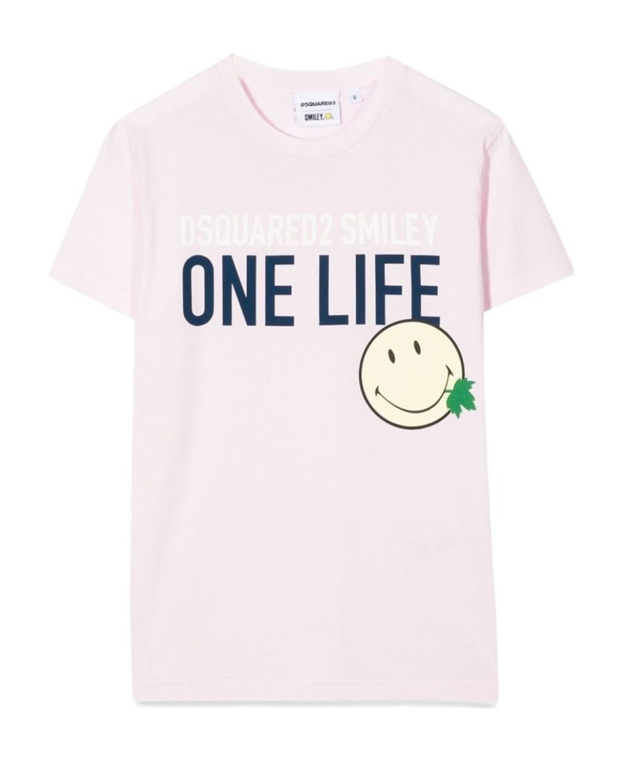 Dsquared2 Short-sleeved T-shirt With Round Neck In White