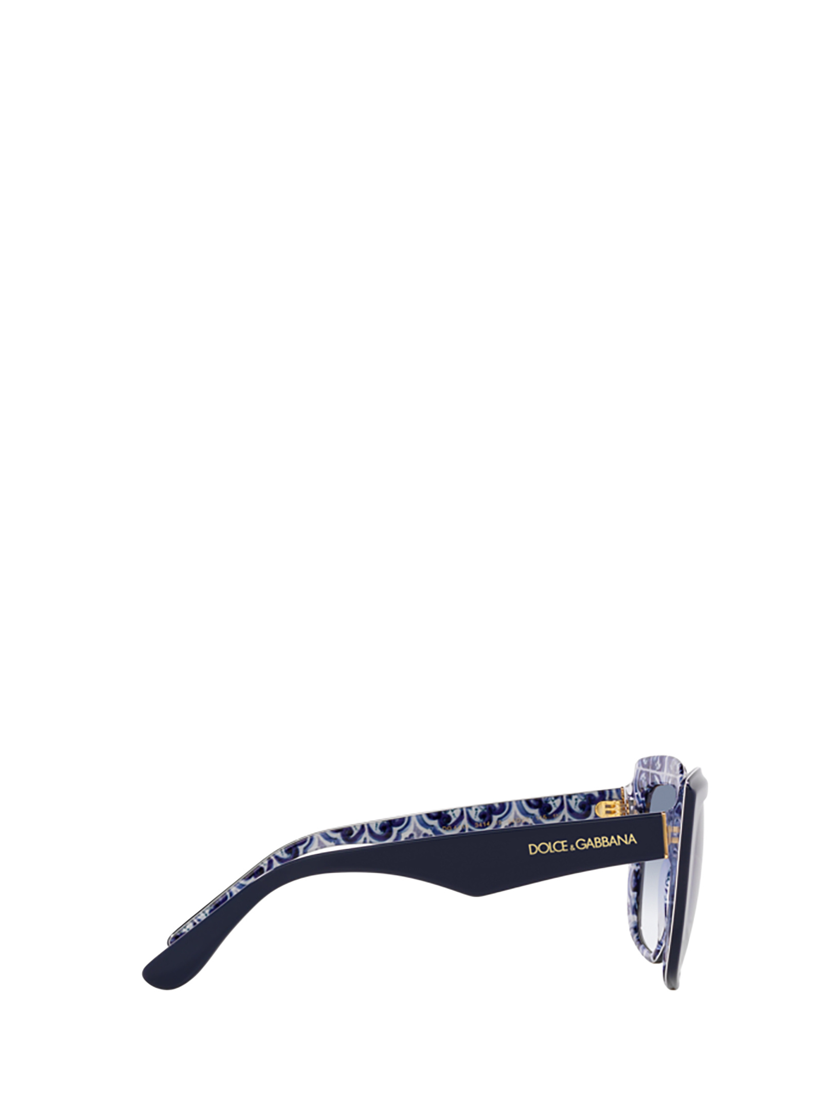 Dolce & Gabbana Logo Sunglasses In Black