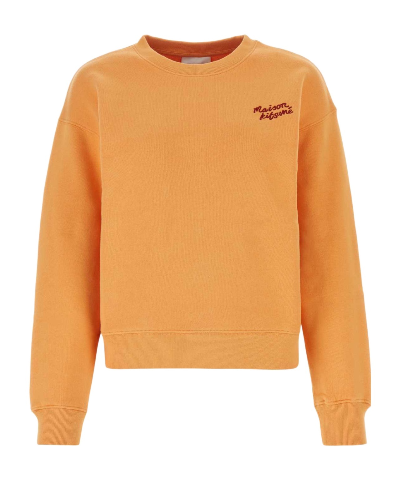 Maison Kitsuné Maison Kitsune Light Orange Cotton Sweatshirt In Orange