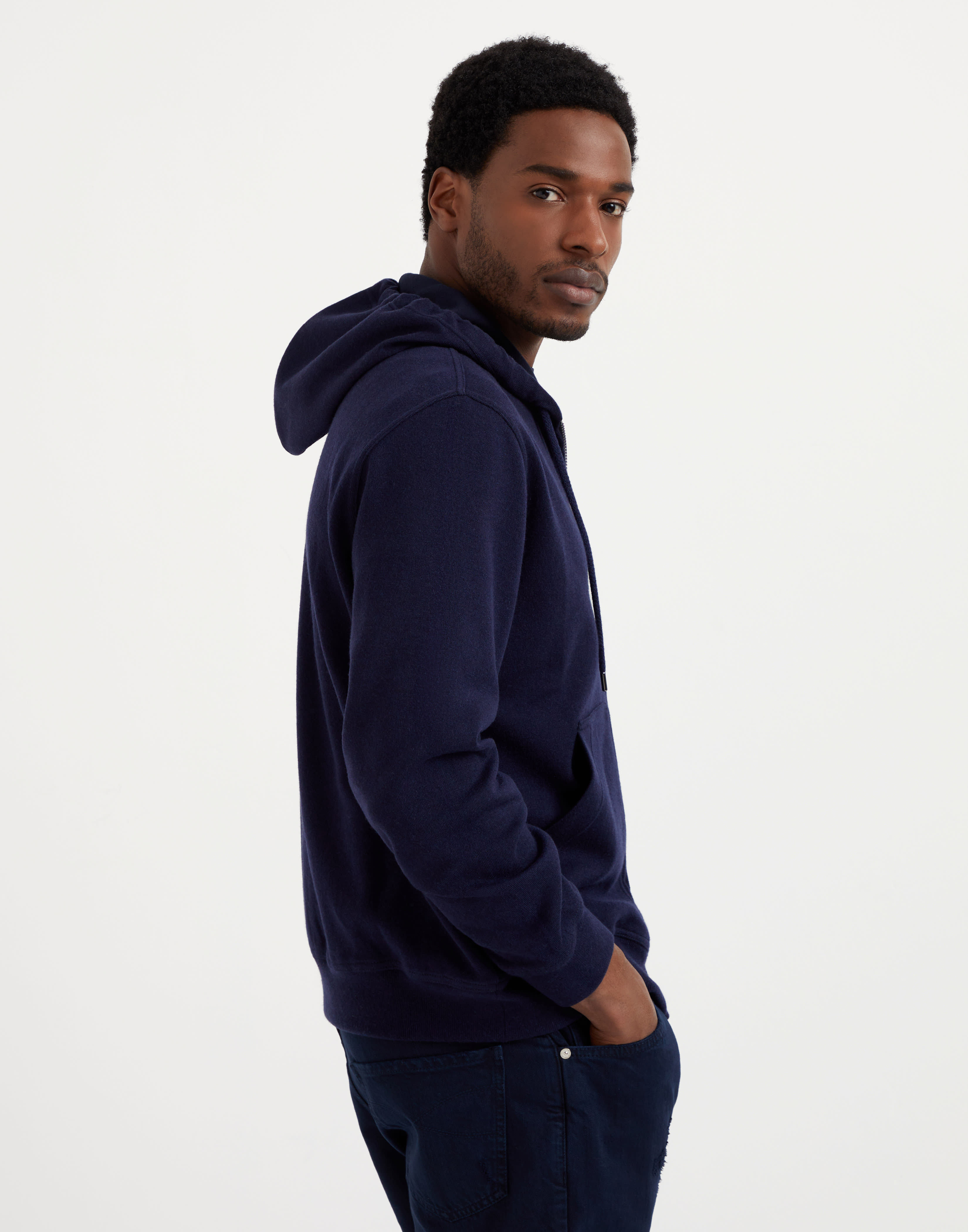 Brunello Cucinelli Long-sleeve Cashmere Hoodie In Black