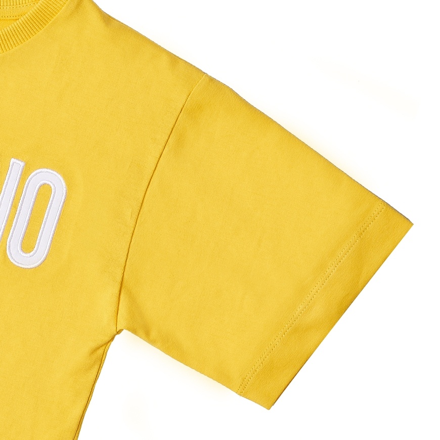 Moschino Item O-neck Short-sleeved T-shirt In Yellow