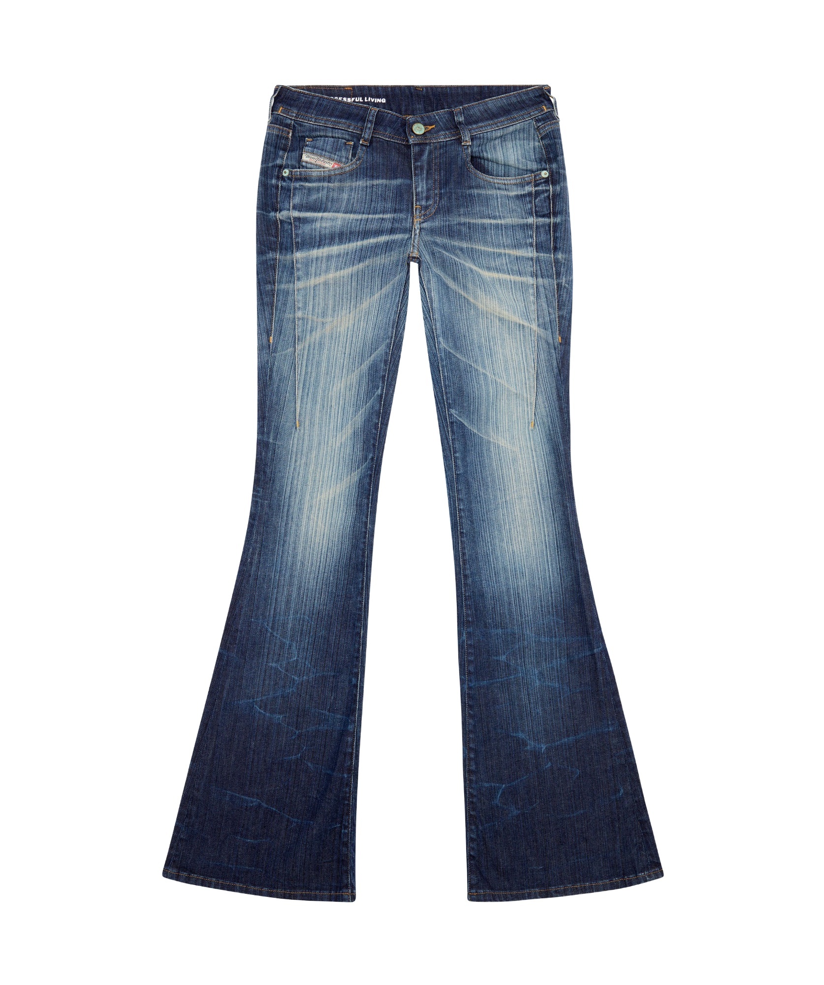 Shop Diesel 1969 D-ebbey 09i03 Bootcut Jeans In Blue