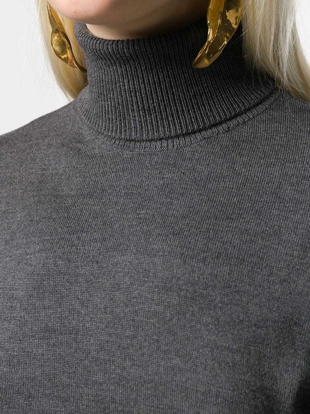 Apc Roll-neck Fitted Sweater In Black