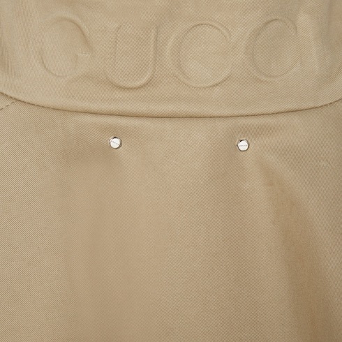 Gucci Heavy Cotton Drill Jacket In Nude