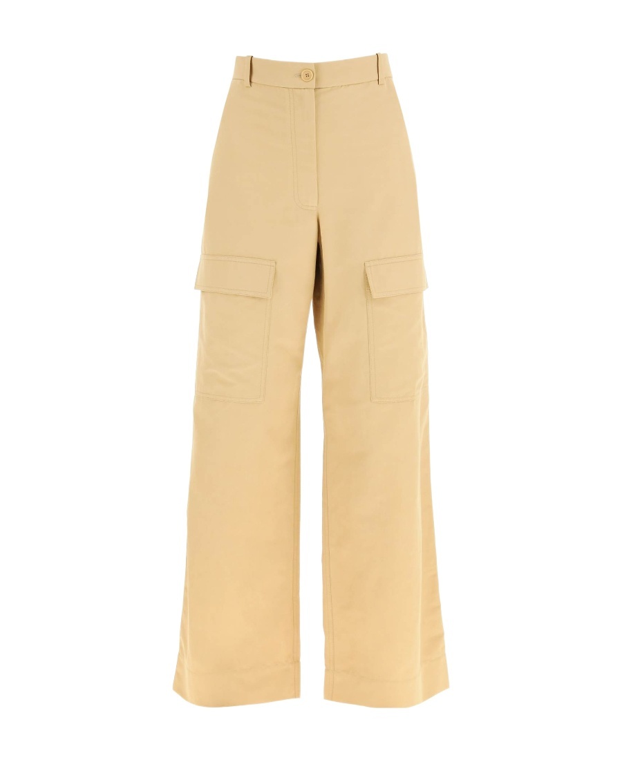 Stella Mccartney Straight-leg Cargo Pants In Nude
