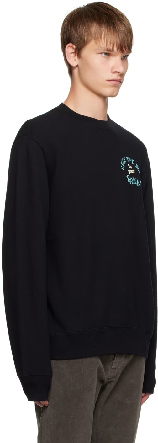 Undercover "sun Brain" Crew Neck Sweatshirt In Black