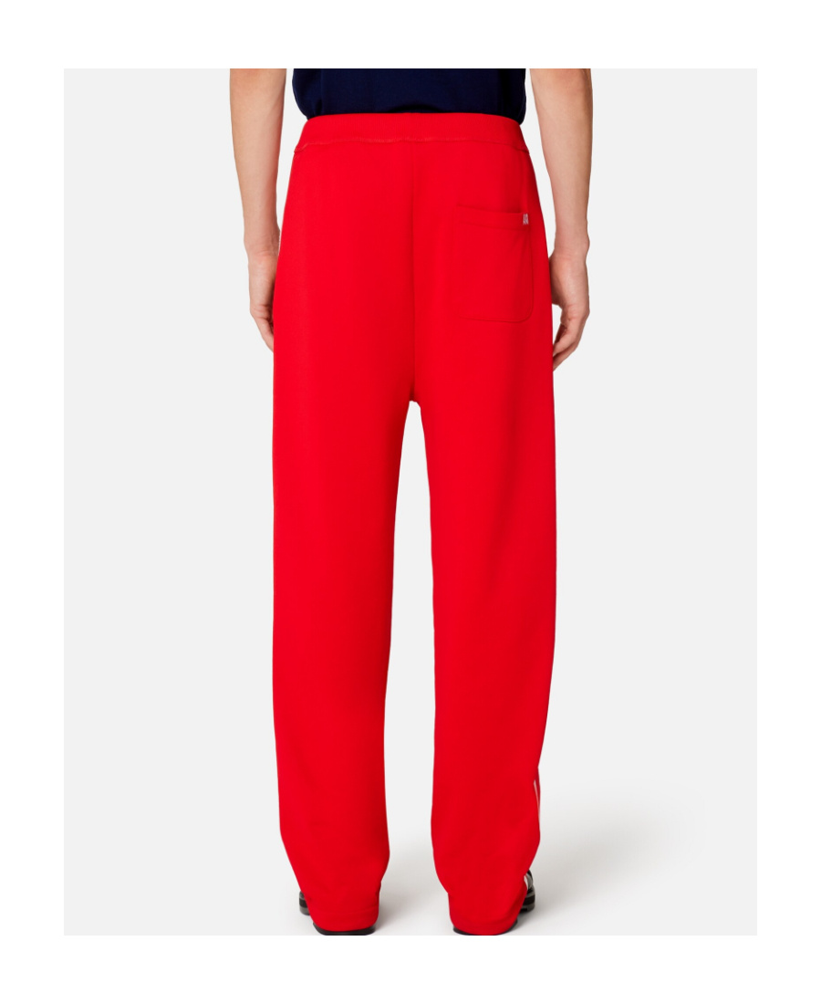 AMI ALEXANDRE MATTIUSSI SIDE-STRIPE DRAWSTRING TRACK PANTS
