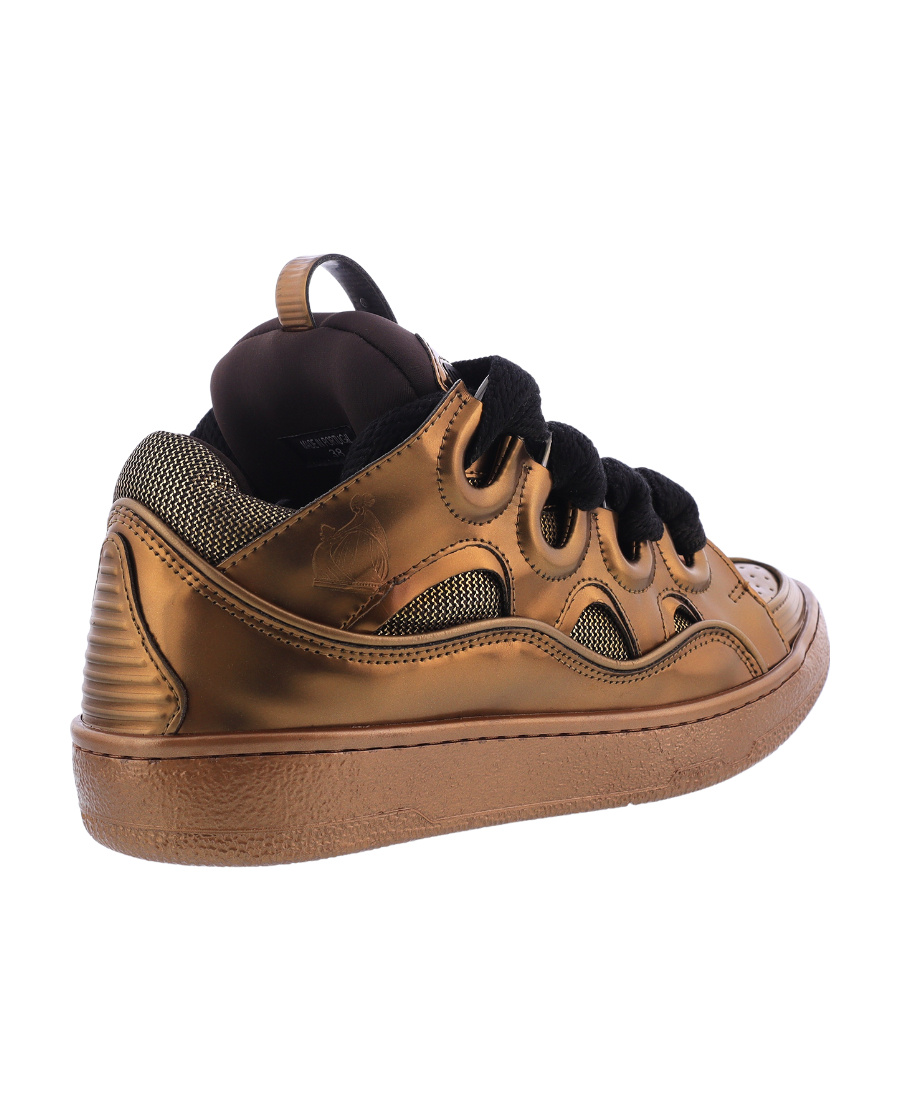 Lanvin Tie Low-top Sneakers In Black