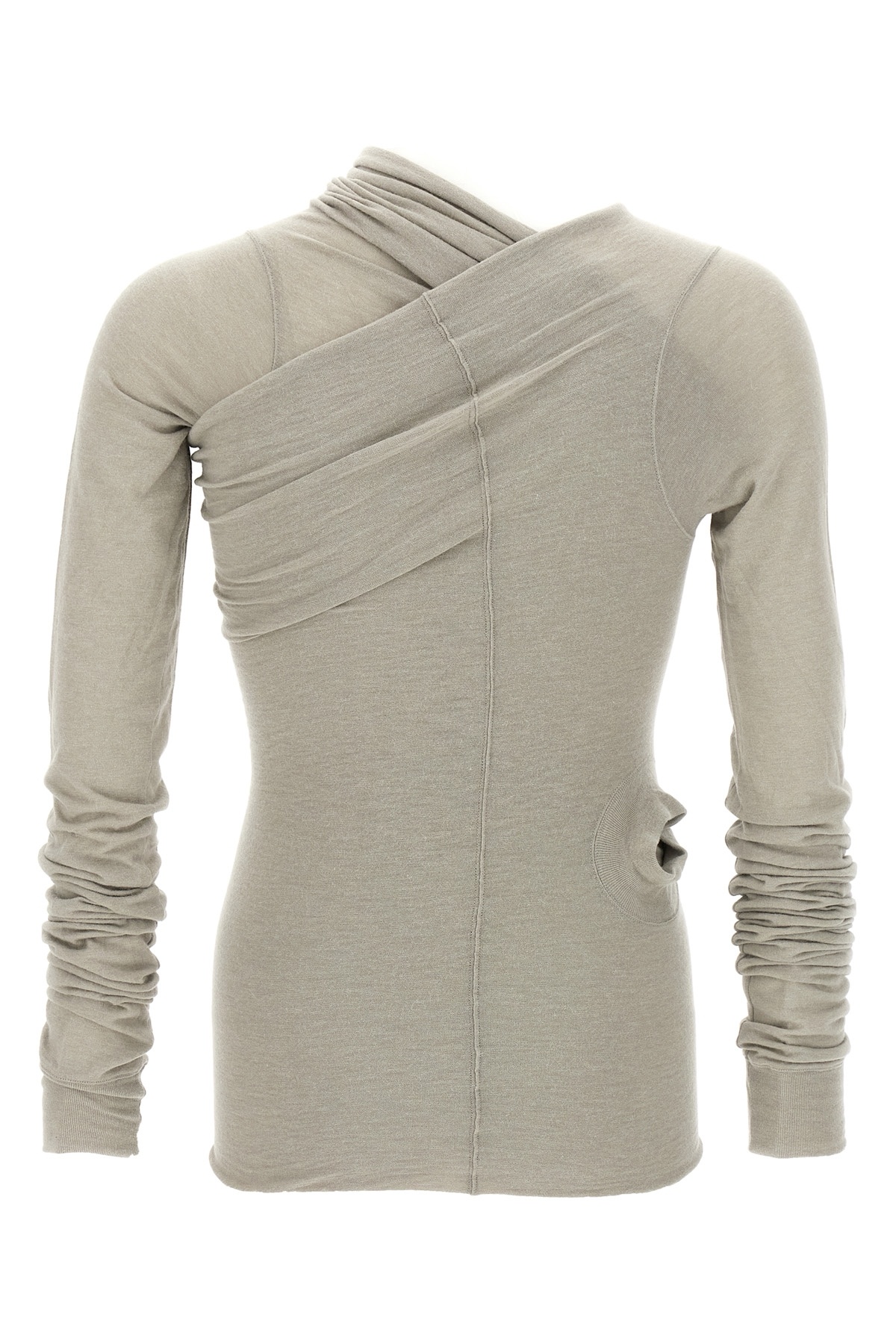Rick Owens Hollywood Banana Long-sleeved T-shirt In Gray