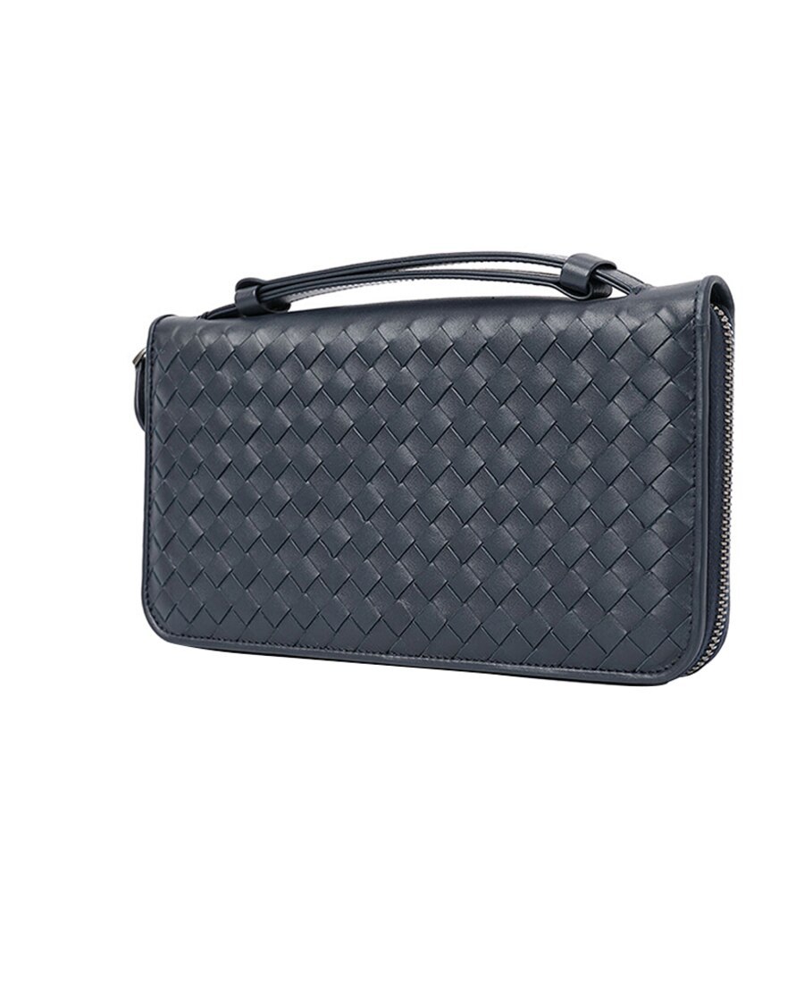 BOTTEGA VENETA WOVEN ZIPPER WALLET