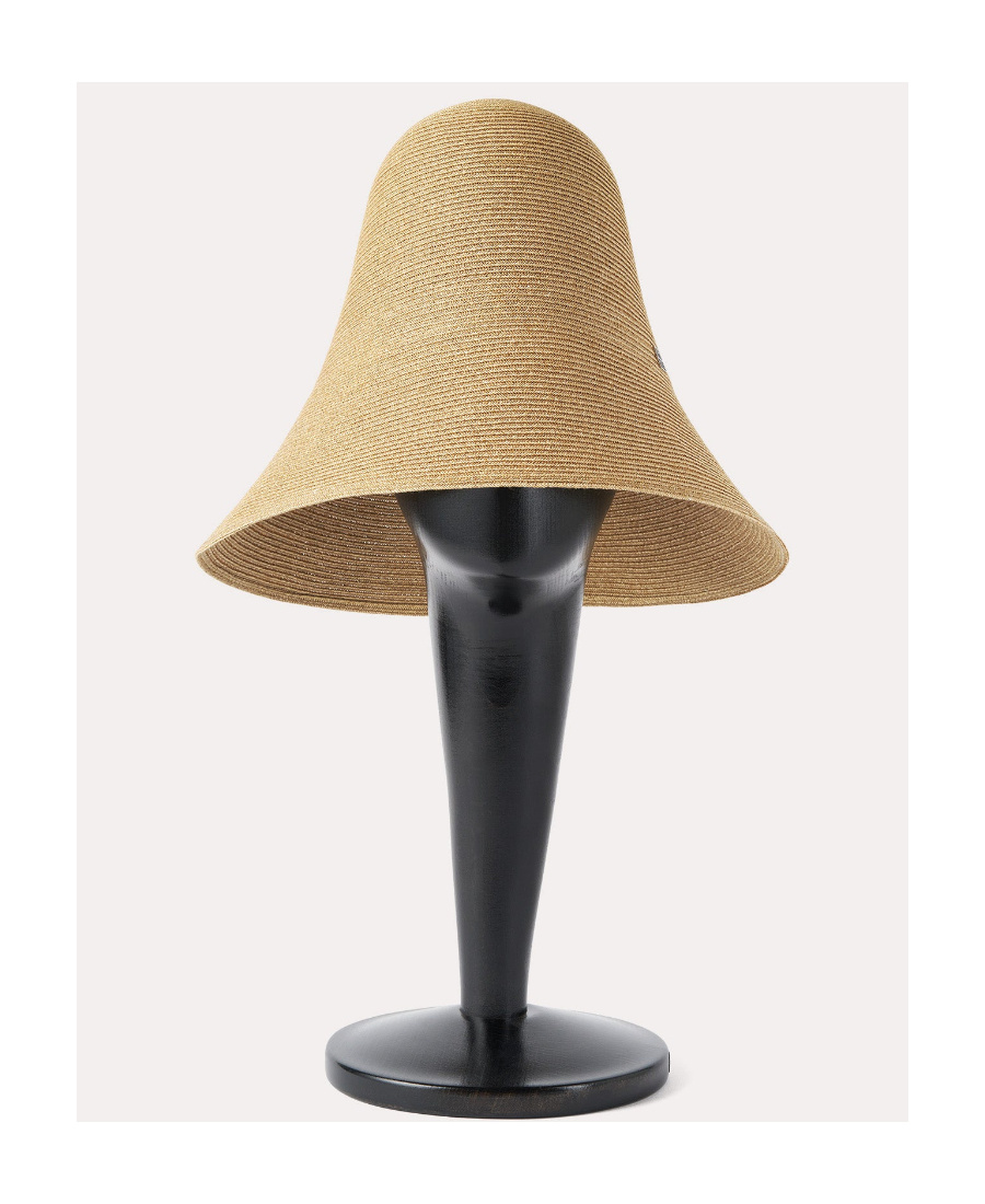 Totême Woven Paper Blend Straw Hat In Nude