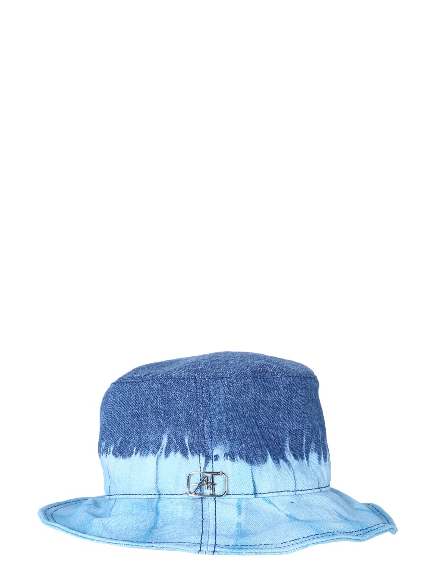 Alberta Ferretti Bucket Hat With Tie Dye Print In Blue