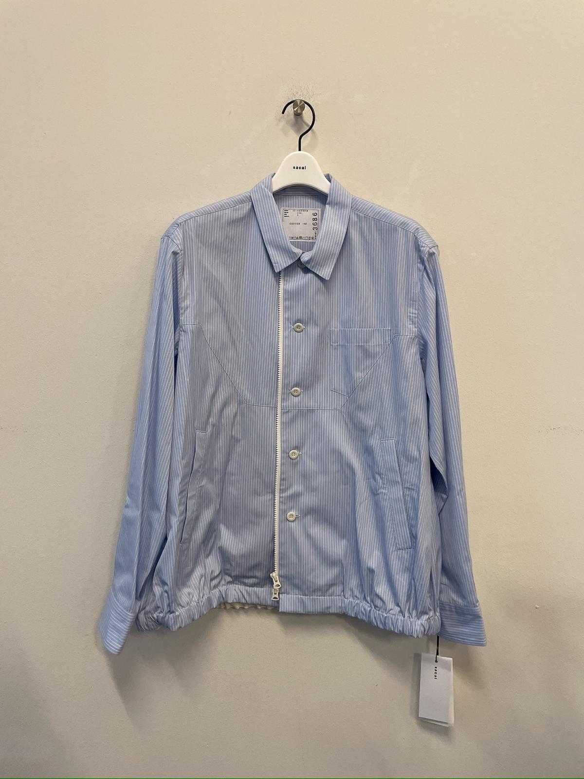 Sacai Long-sleeved Jacket In Gray