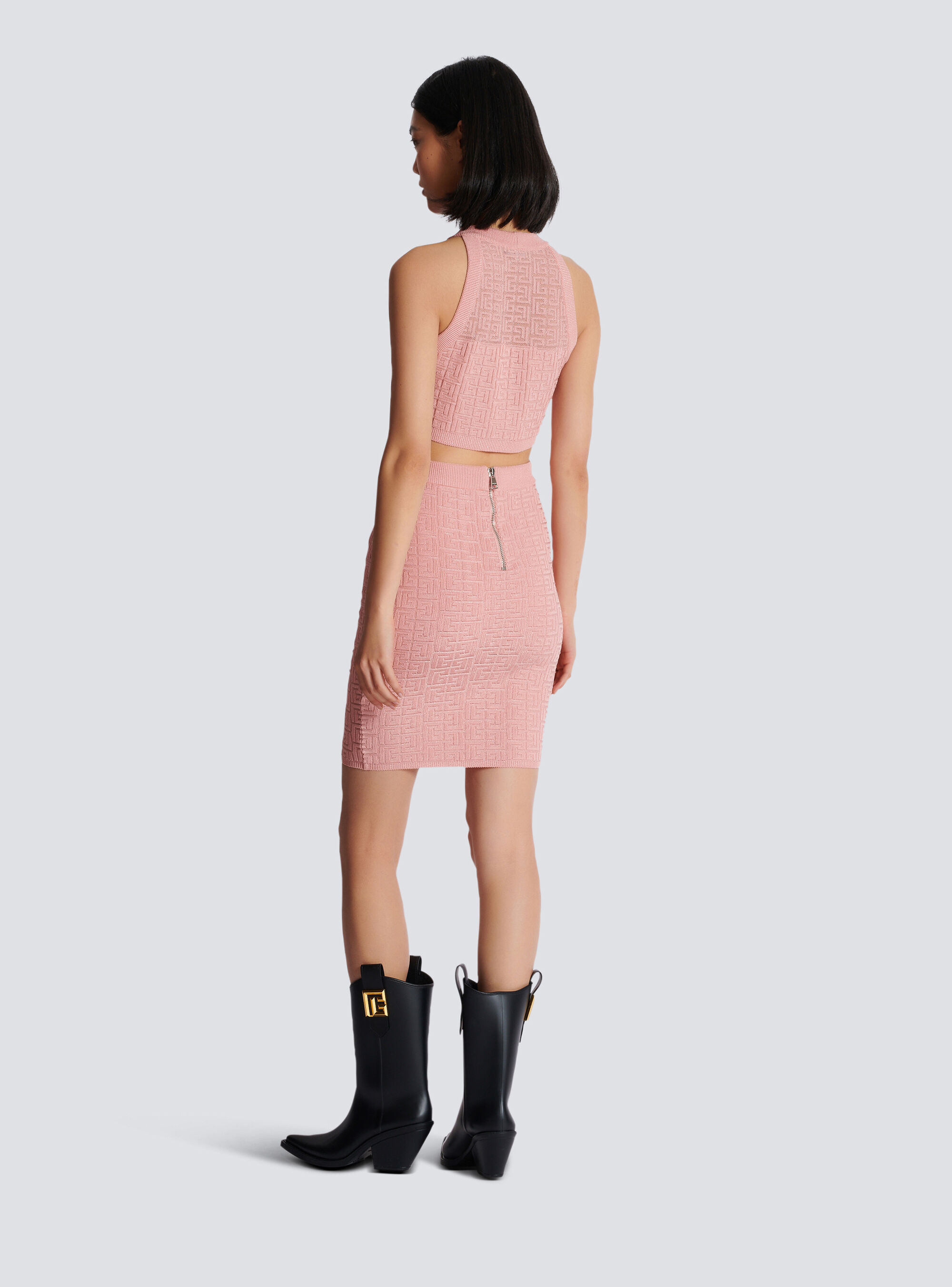 BALMAIN BALMAIN PB LABYRINTH KNIT TOP