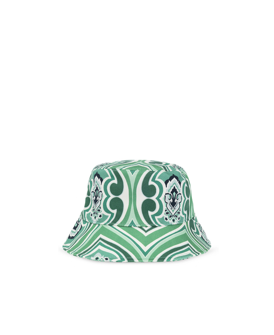 Etro Logo Fisherman's Hat In Green