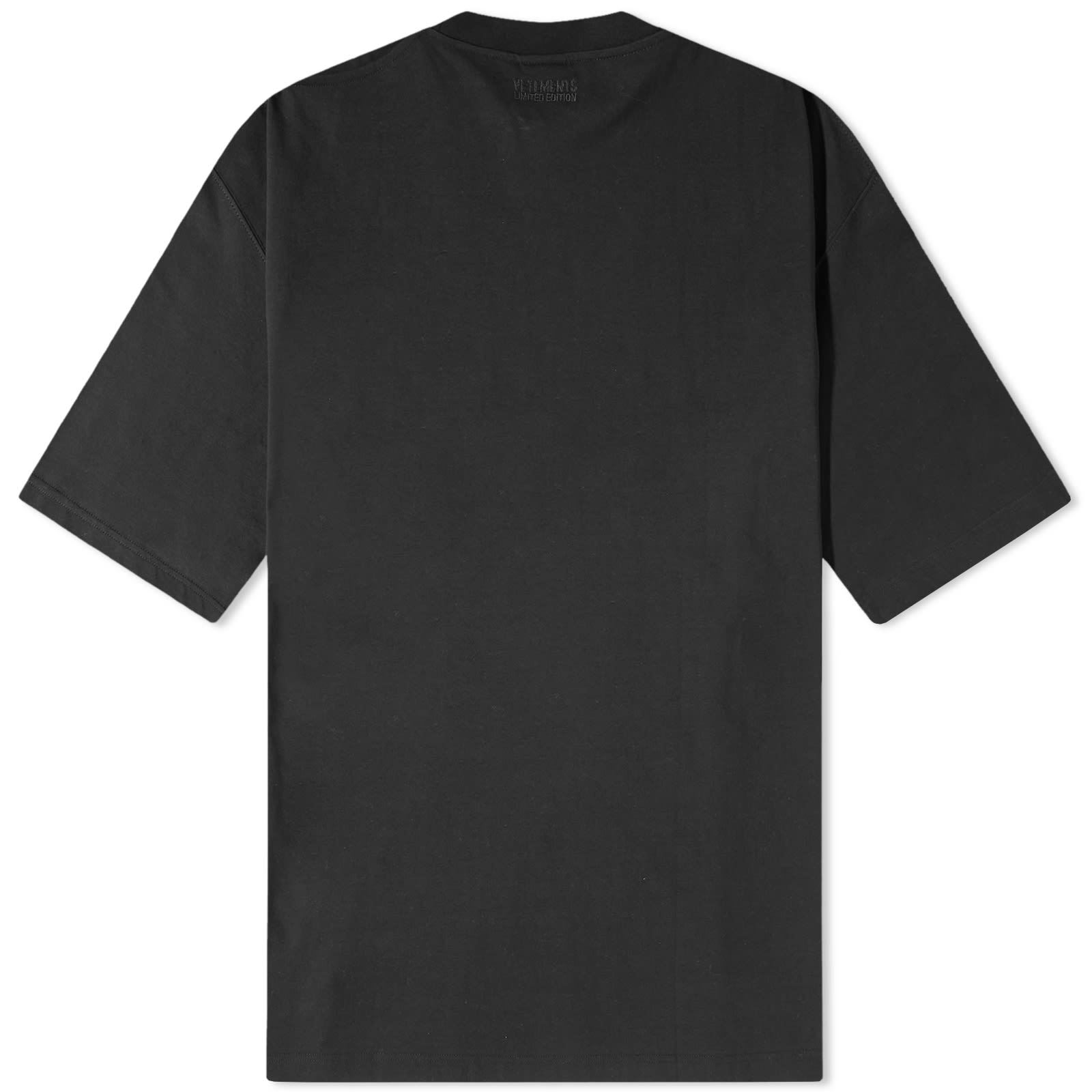 Vetements Logo-print Cotton T-shirt In Black