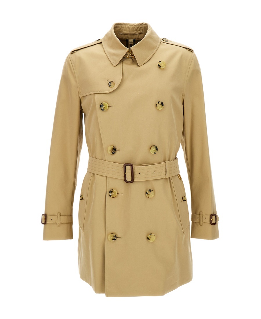 Burberry Heritage The Kensington Beige Trench Coat In Nude